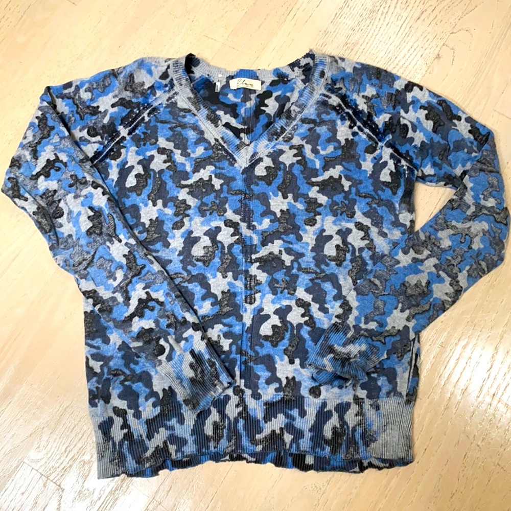 Cotton camouflage sweater